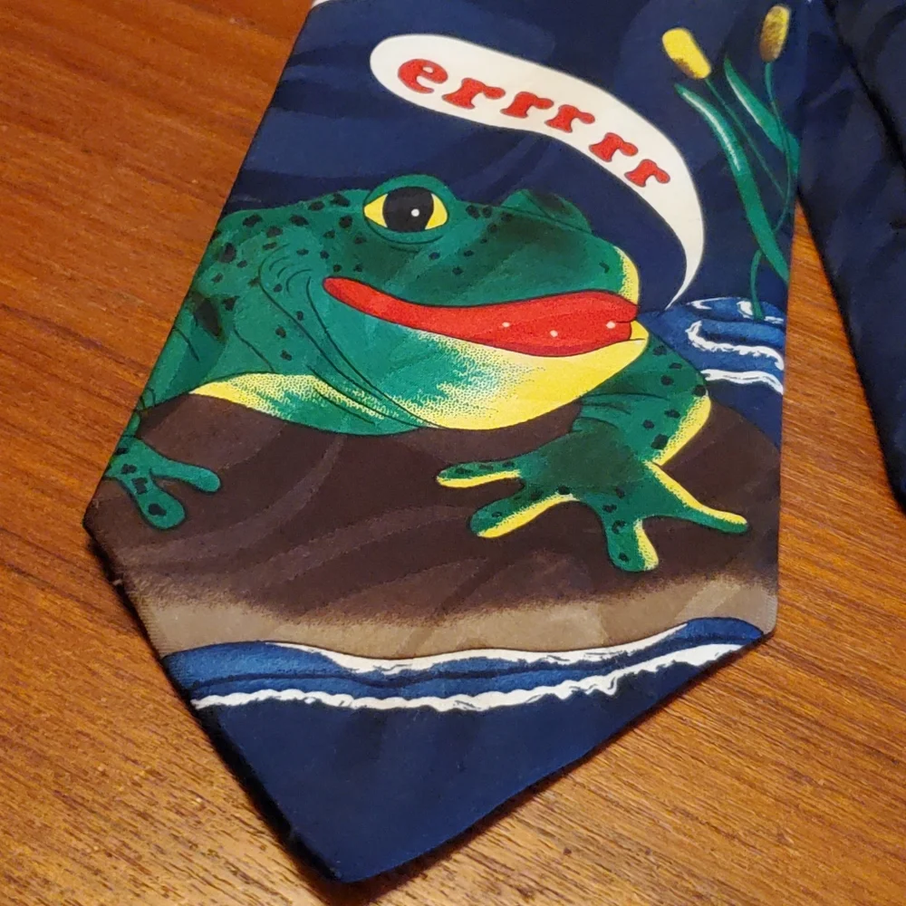 Vintage Anheuser-Busch frog tie